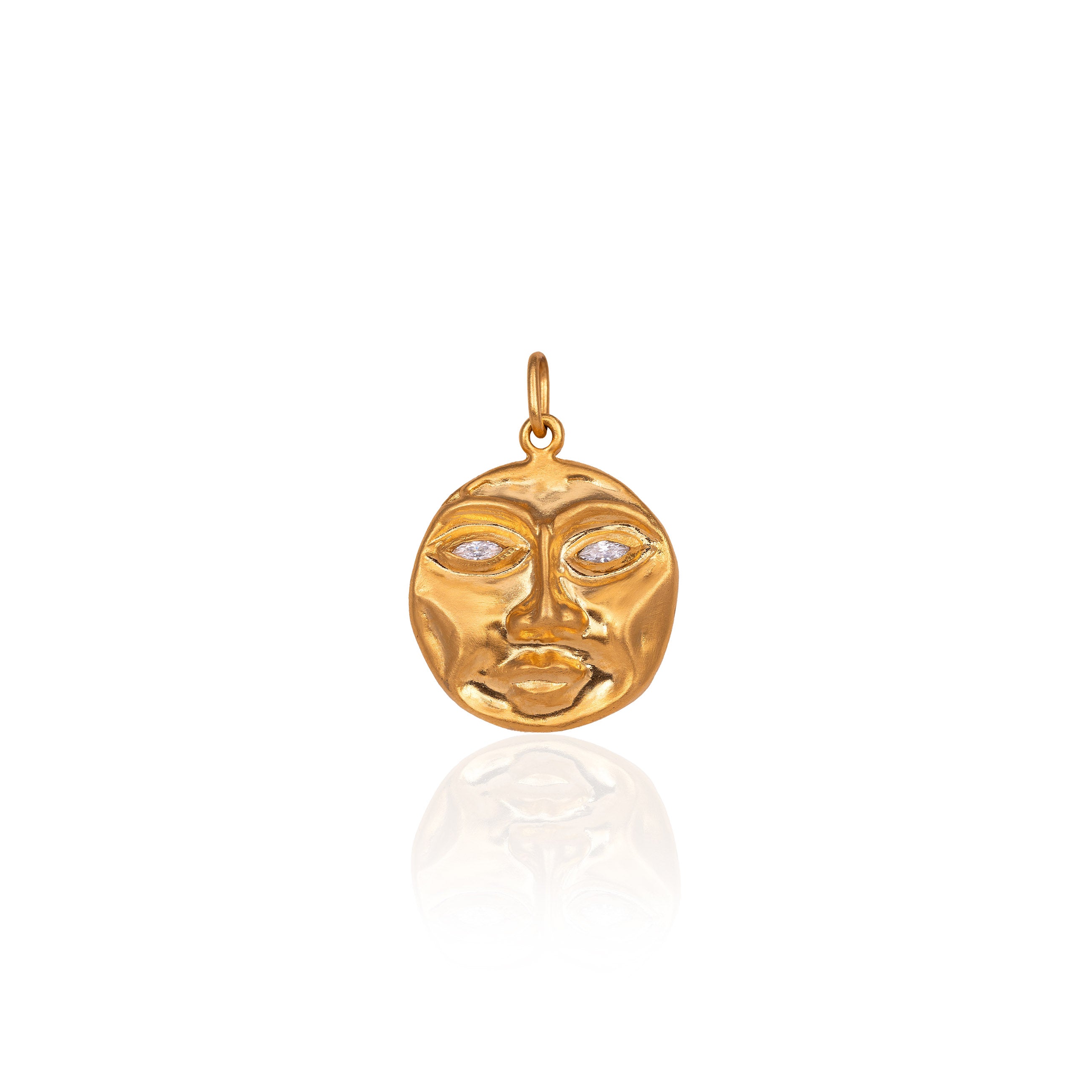 Golden Full Moon Charm
