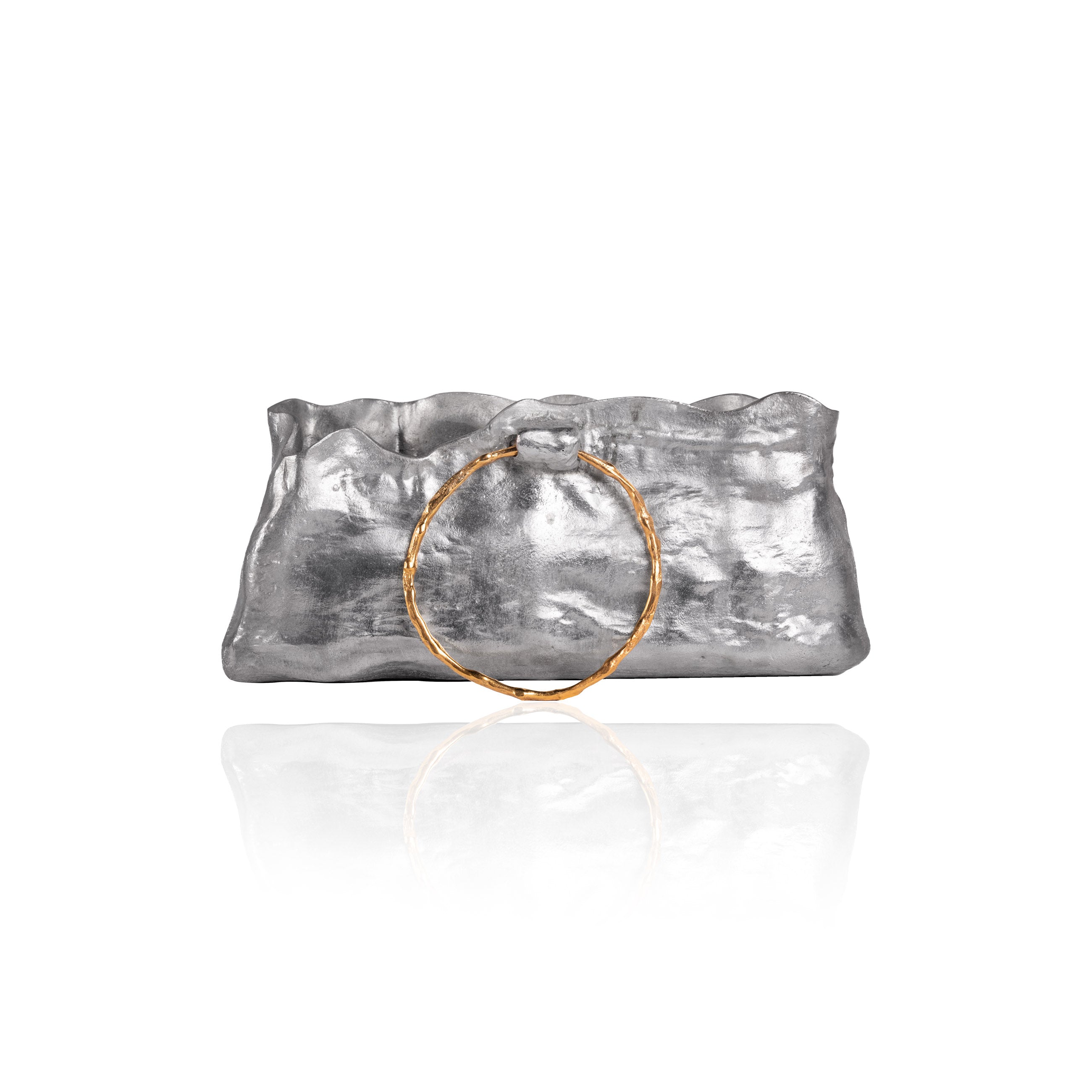 Mini Silver and Gold Handbag