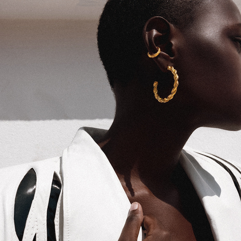 Golden Rope Hoops