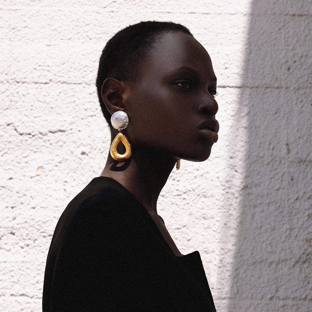 Two-tone Muse Earrings