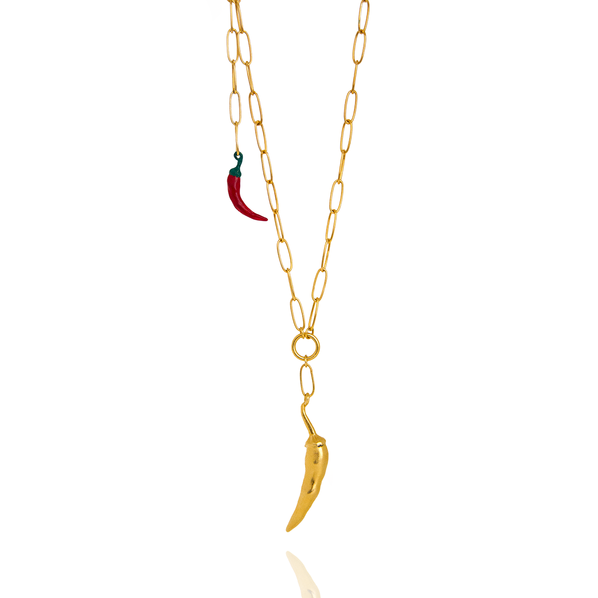 Golden Chili Necklace
