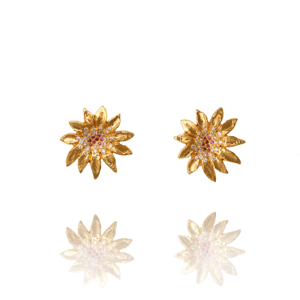 Strawberry Flower Studs