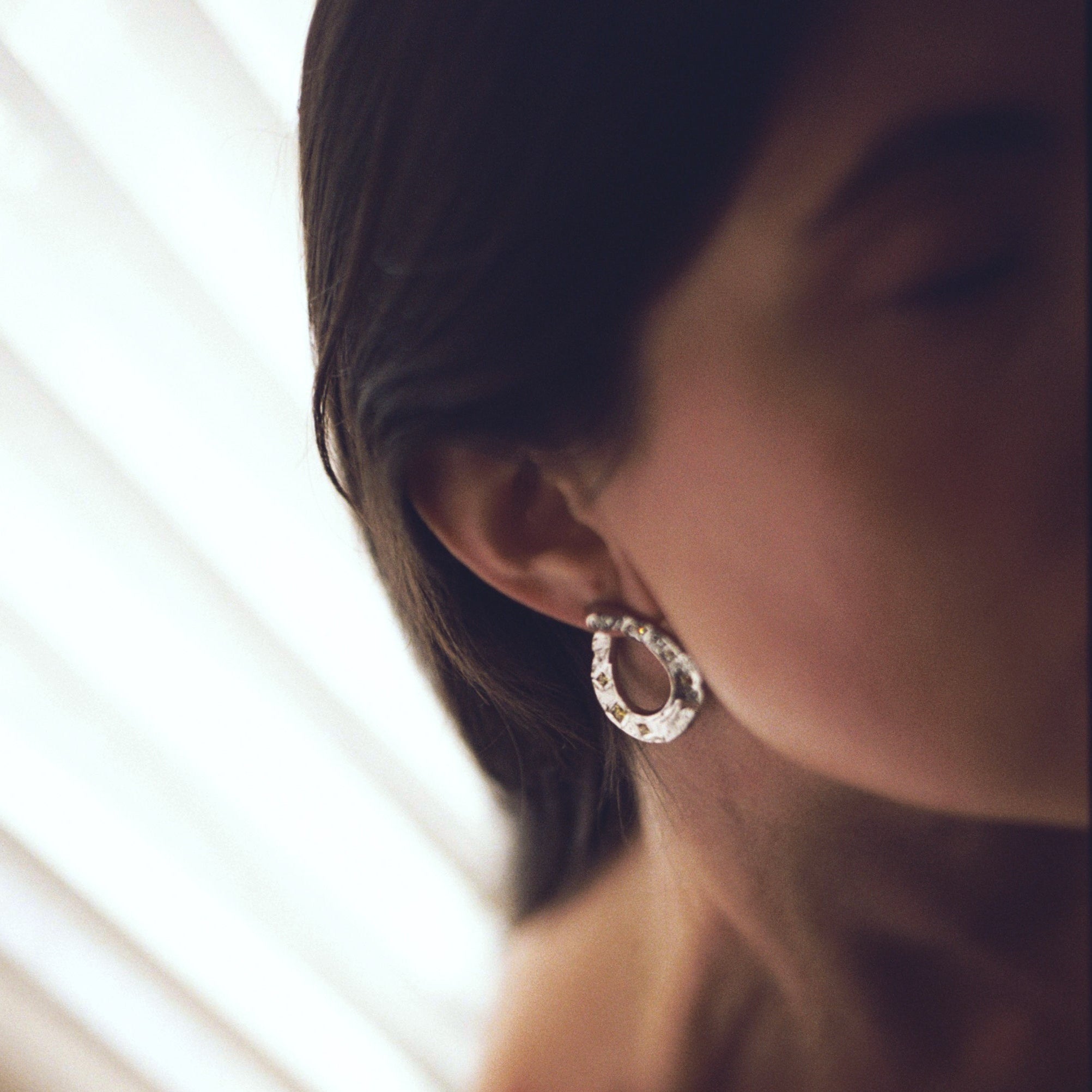 Silver Horseshoe Earrings