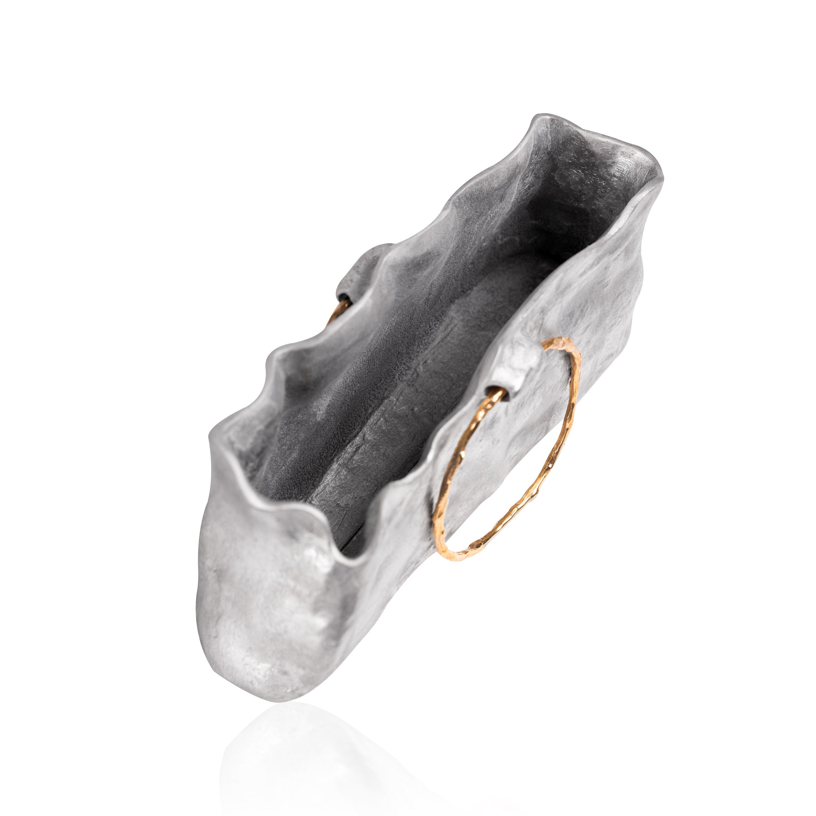 Mini Silver and Gold Handbag