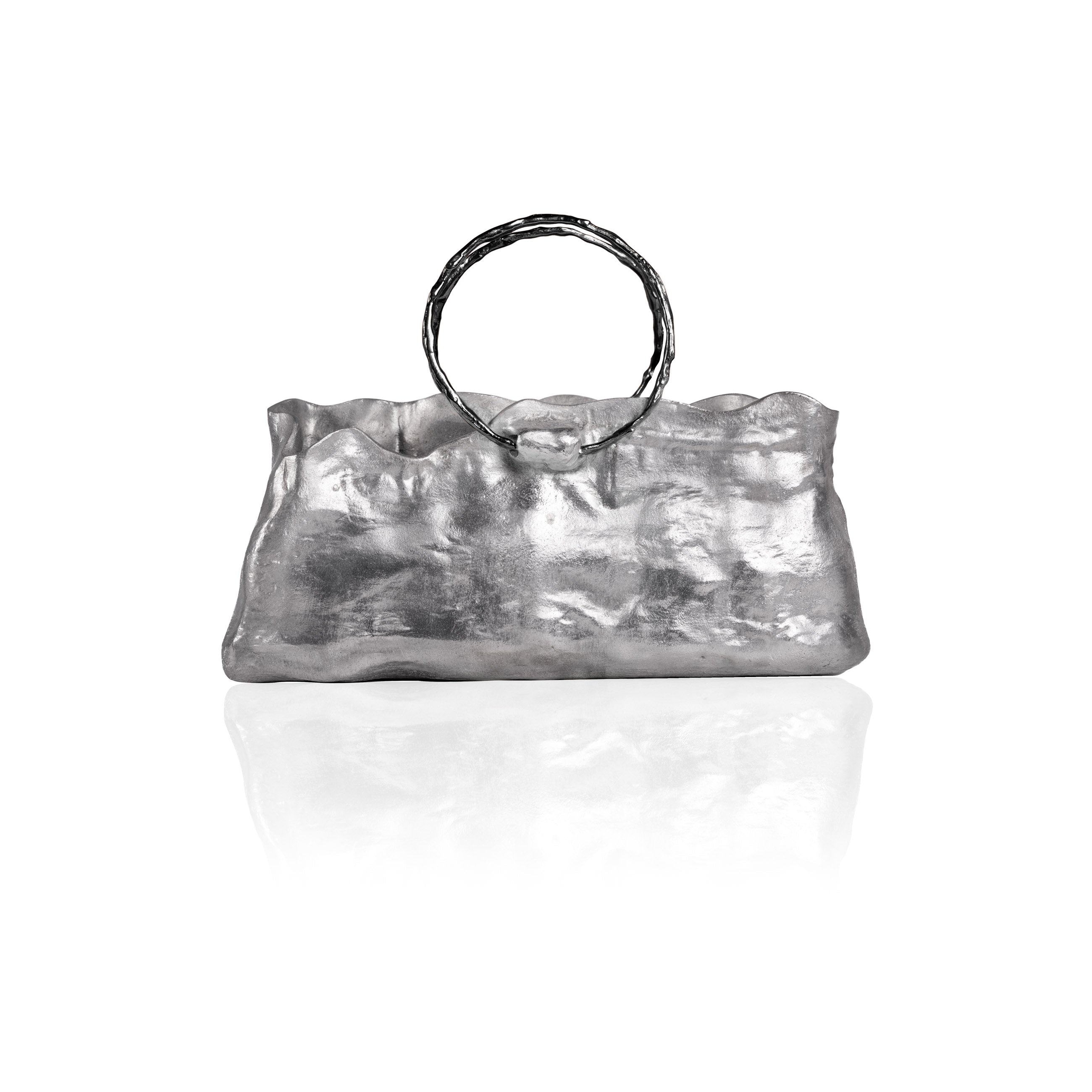 Mini Silver and Black Handbag