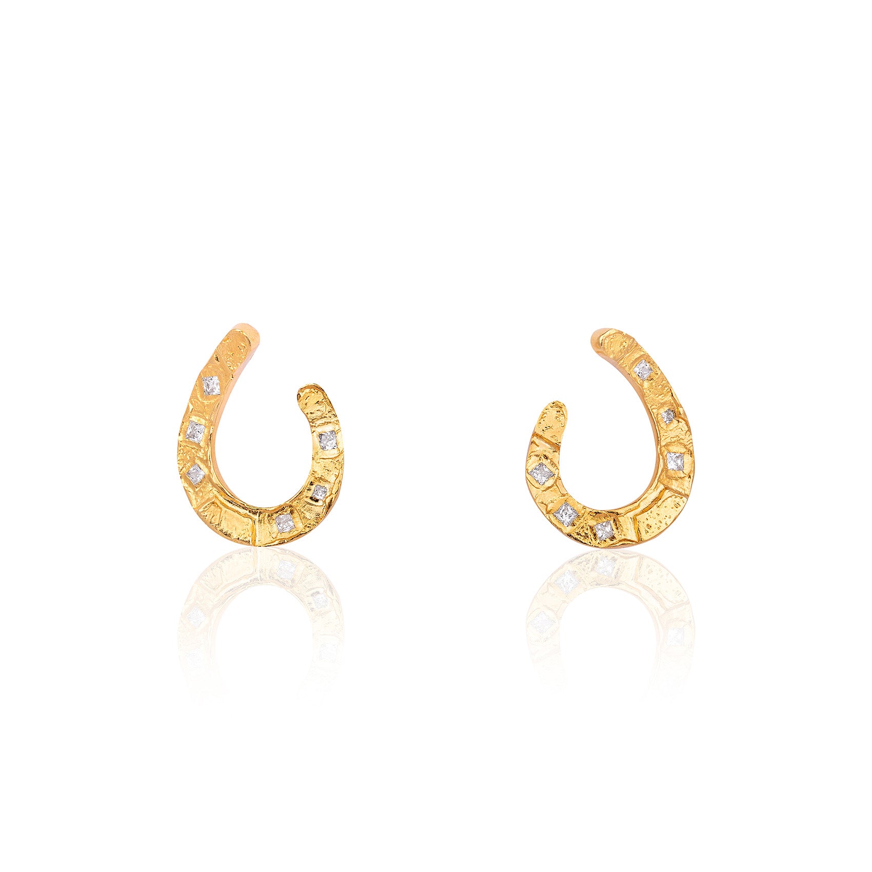 Golden Horseshoe Earrings