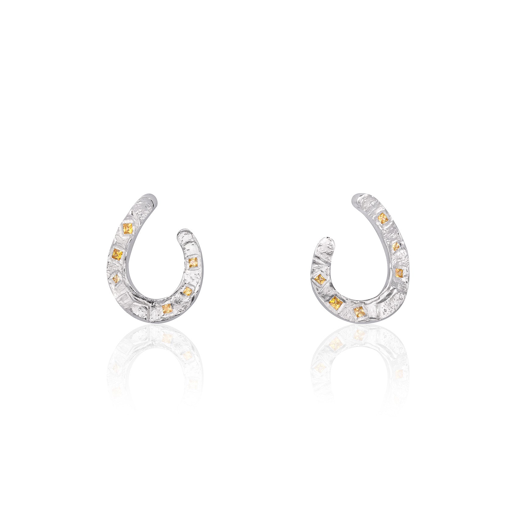 Silver Horseshoe Earrings