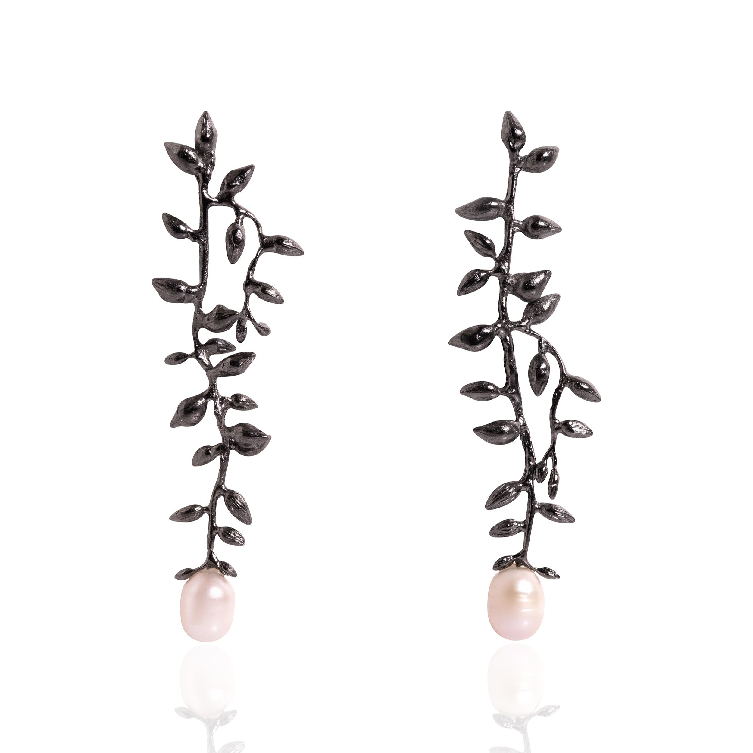 Black Bloom Earrings