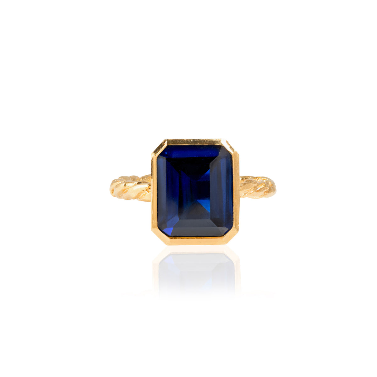 Gem Chocolate Foil Ring | Gold Ring | Alexandra Hakim