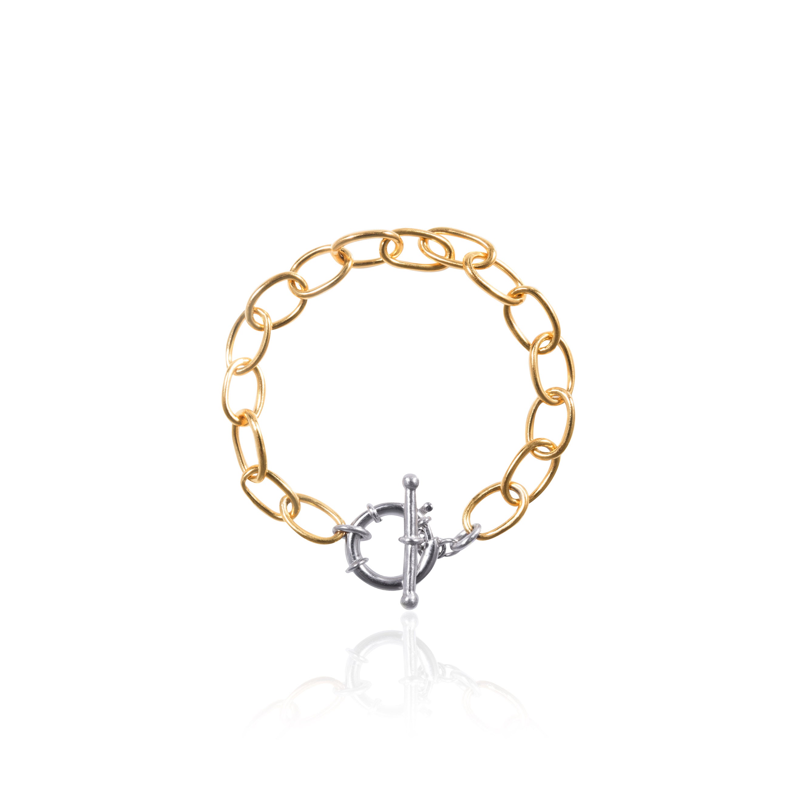 Two-tone Clasp Bracelet