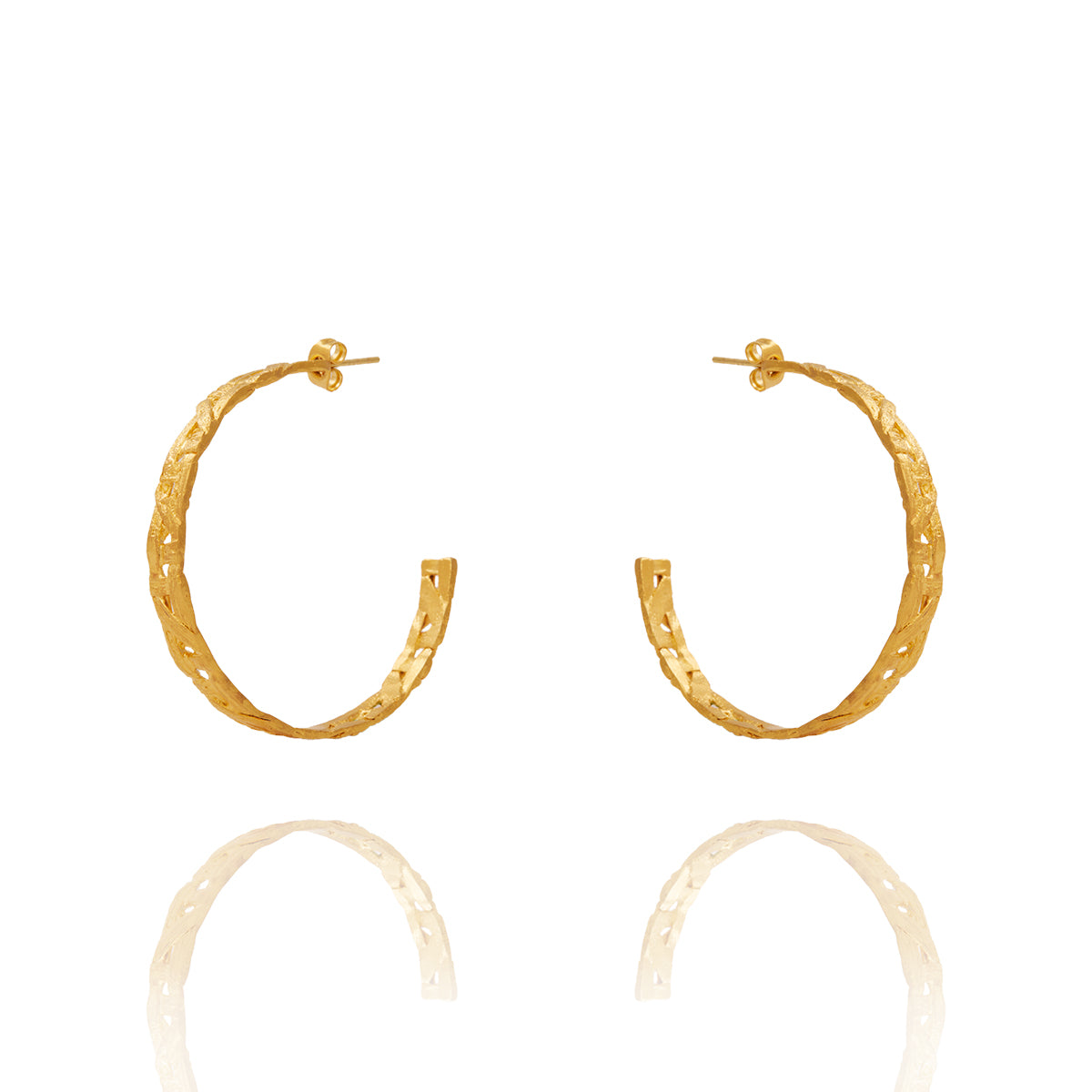 Large Gold Khaizaran Hoops