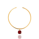 Red Gem Collar Necklace