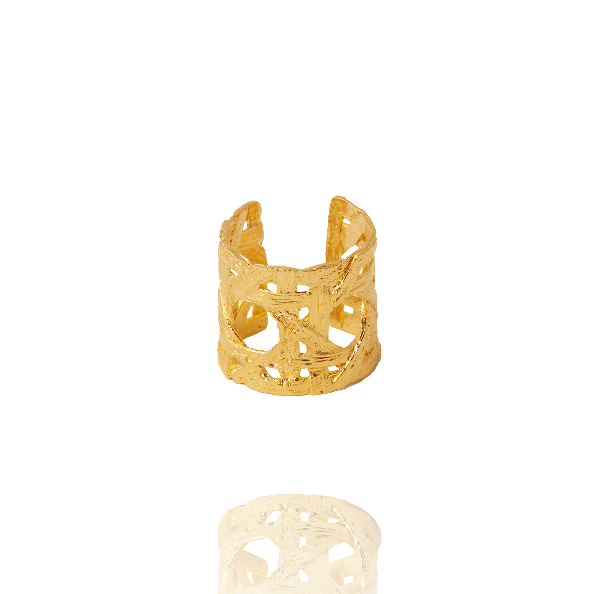Haikem Rind Gold Khaizaran Ring | Luxury Rings | Alexandra Hakim