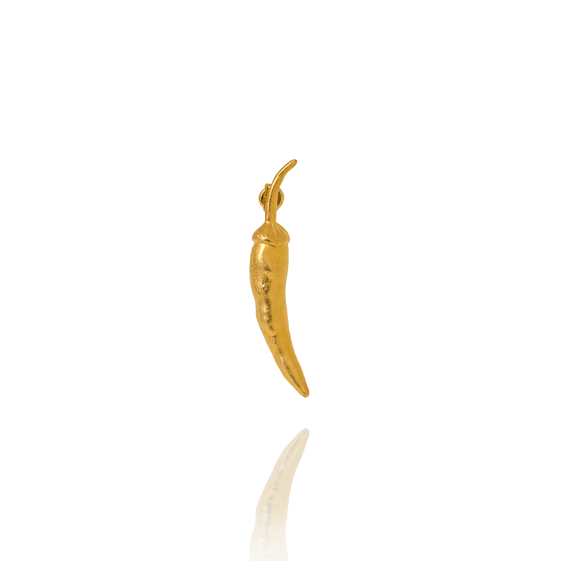 Gold Chili Earring