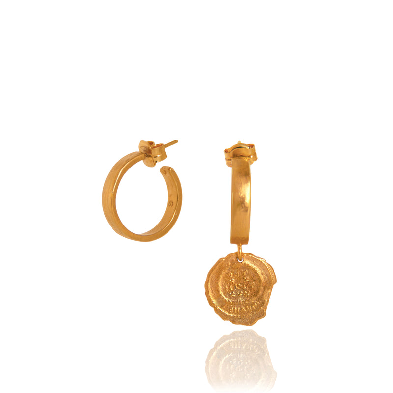 Gold-Asymmetric-Lucky-Hoops-alexandra-hakim-jewellery