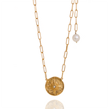 Gold Moral Compass Necklace