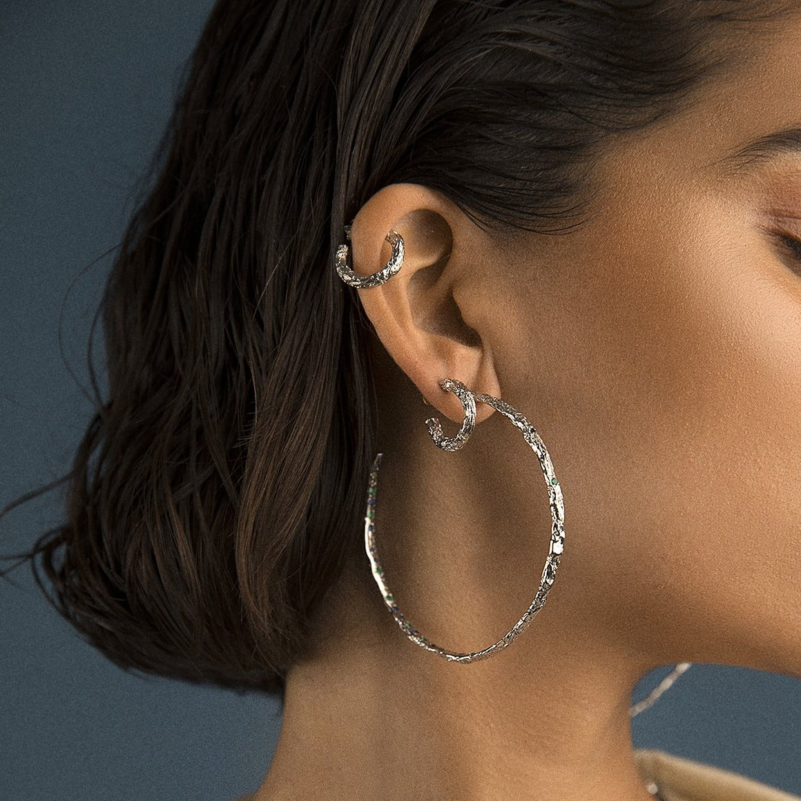 Mini-Silver-Foil-Hoops-Alexandra-Hakim-Jewellery